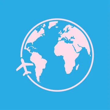 Globe sign symbol Stock Illustration