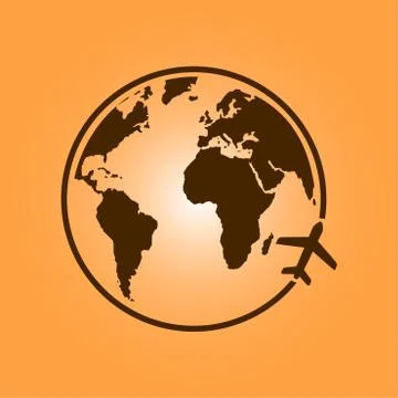 Globe sign symbol. Stock Illustration