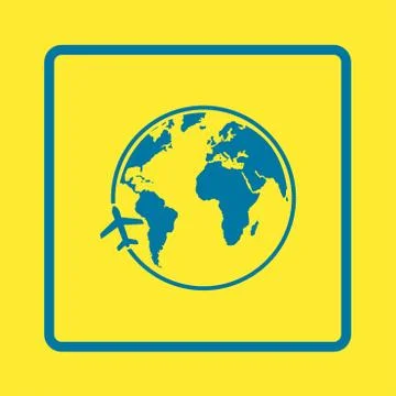 Globe sign symbol. Stock Illustration