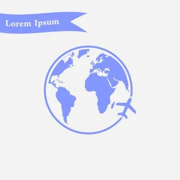 Globe sign symbol. Stock Illustration