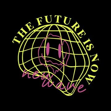 Globe with smiley face slogan Vector design Stock Illustration