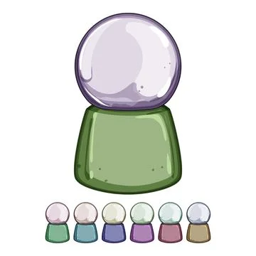 Globe snow ball cartoon vector graphic Stock Illustration