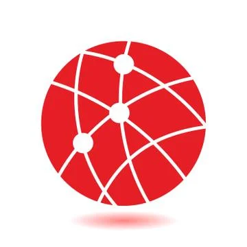 Globe social network vector icon イラスト素材