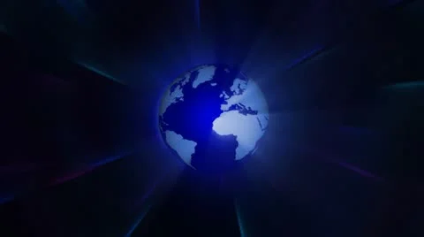 Globe - Space Shine Stock Footage 8852779