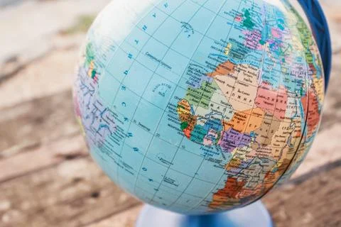 Globe sphere orb model effigy. vintage style. Foto stock