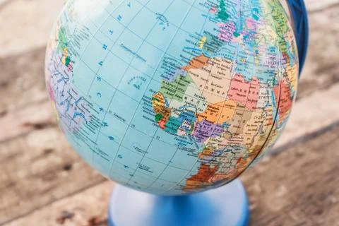 Globe sphere orb model effigy. vintage style. Stock Photos