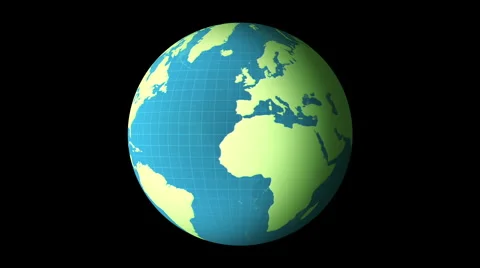 Globe Spinning Loop Vídeo Stock 2767194