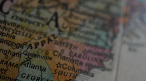 Globe spins to Washington DC Stock Footage 27778301