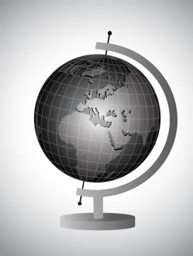 Globe on a stand Stock Illustration