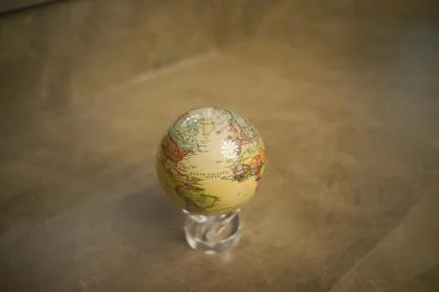Globe statuette Stock Photos