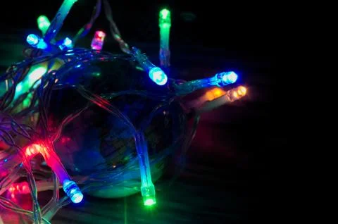 A globe surrounded by artificial light symbolizing light pollution of the ear Foto stock