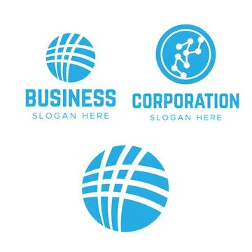 Globe tech logo company. Data logotype. Globe Logo innovation Stock Illustration