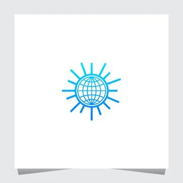 Globe tech Logo inspirations template Stock Illustration