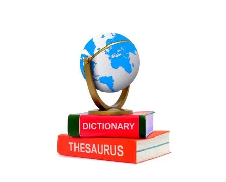 Globe on top of books Stock Illustration