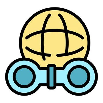 Globe toy icon vector flat Stock-Illustration