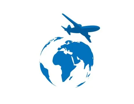 Globe Travel logo Stock Illustration