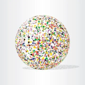 Globe with tree-angles design Illustrazione stock