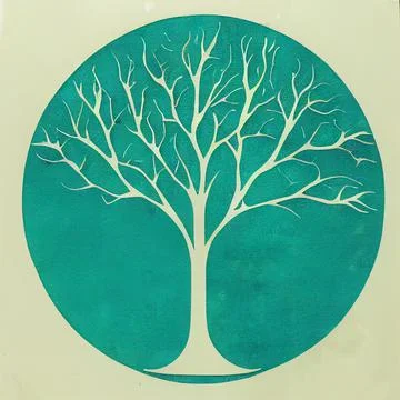 Globe tree vector logo design template 스톡 일러스트