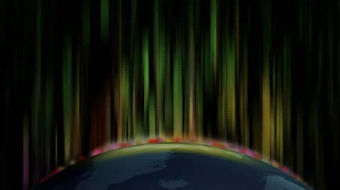 Globe turning with Aura Stock Footage 21936968