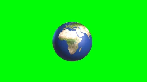 The globe turns into a bacterium of the virus COVID-19. animation on a green  Stock Footage 126591747