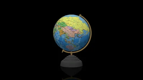 Globe turns on itself animation Stock Footage 240205700