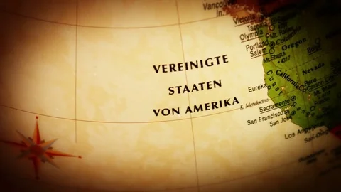 Globe USA - Close Up - 4k Stock Footage 71106925