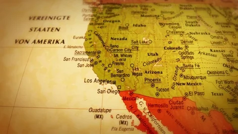 Globe USA - Close Up - 4k Stock Footage 71107348