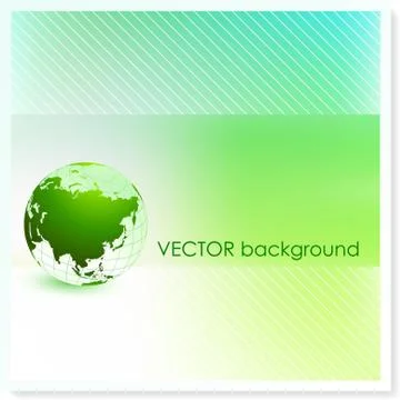 Globe on Vector Background Stock Illustration