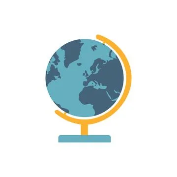Globe vector colored icon Stock Illustration
