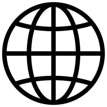 Globe Vector Icon Flat Illustration Stock Illustration