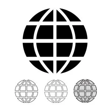 Globe vector icon Stock Illustration