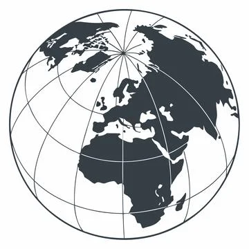 Globe Vector Illustration Flat Earth Design Clea (1) vector illustration de.. Stock Illustration