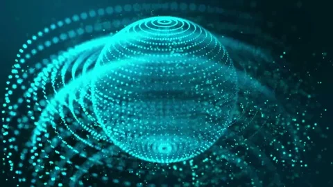 Globe vector mesh, connection network technology design Stock Footage 69156495