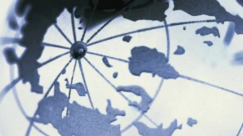 Globe view from north pole Stock Footage 20545541