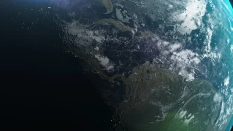 Globe view from space Stock Footage 153757440