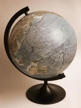 Globe with vintage effect, retro globe Foto stock