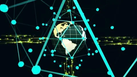 GLOBE Virtual studio Illustrazione stock