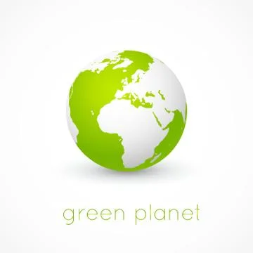 Globe on white background. Vector. Stock Illustration