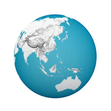 Globe on white C Stock Photos