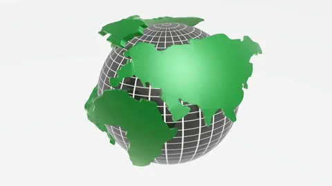 Globe on white Stock Footage 103867888