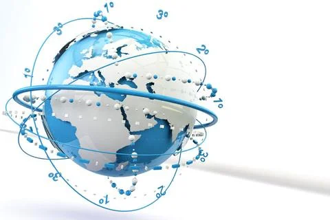 Globe world map 3d world map illustration and infographics design template... Stock Photos