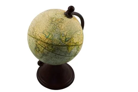 Globe on the world map. Stock Photos