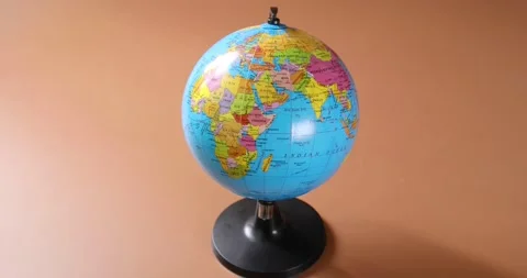 Globe zooming in with the isolated background Stock Footage 134839459