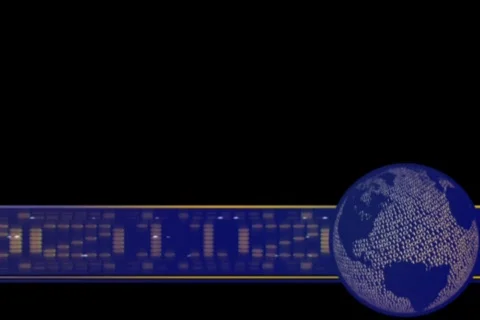 Globe10 Lowerthird Stock Footage 343671