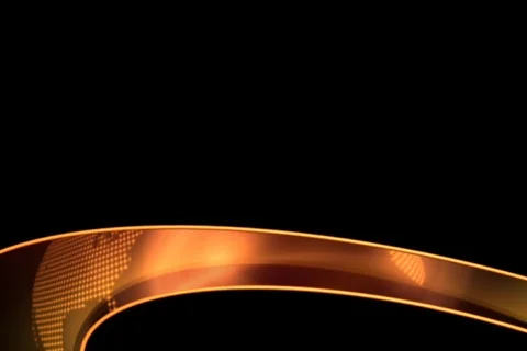 Globe14 Lowerthird Stock Footage 343700