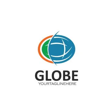 Globe,global  icon vector design template Illustrazione stock