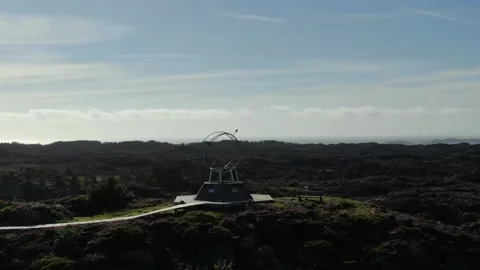 Globen in Austevoll, Norway Stock Footage 203912815