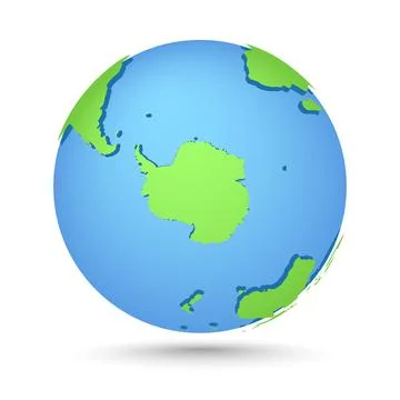 Globes icon. World map. Planet with continents Stock Illustration
