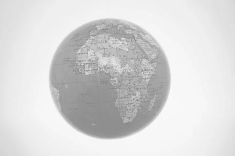 Globes of white background Stock Photos