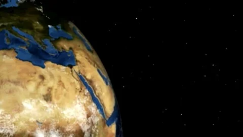 GlobeSpaceScene Stock Footage 75824724